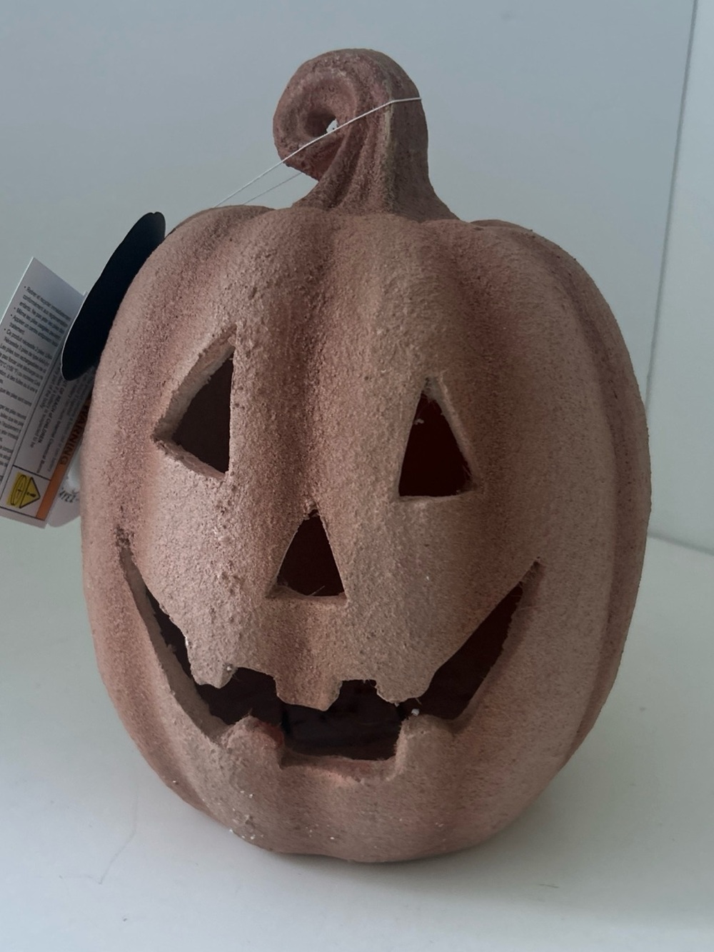 NEW VIRAL 12.5” Martha Stewart Light Up Jack-O'-Lantern Pumpkin Dusty Terracotta